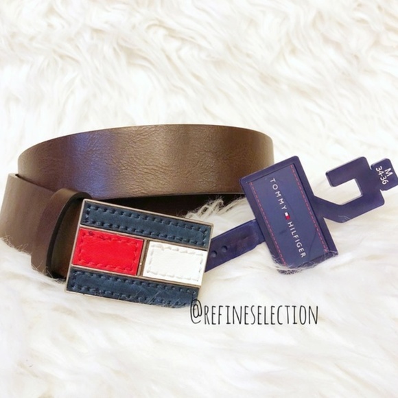 tommy logo belt